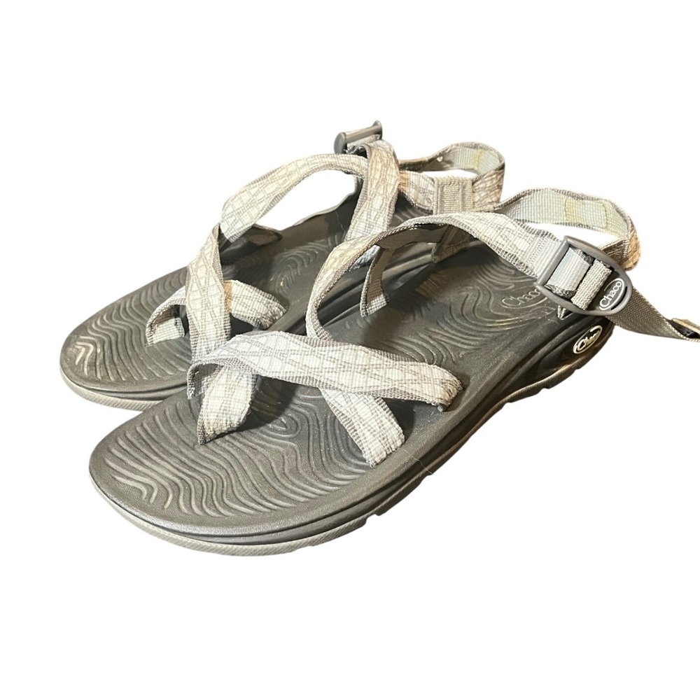 Chaco Z/Volv 2 Sandals Womens 9 Gray Strappy Hiking Outdoor Sport Shoes